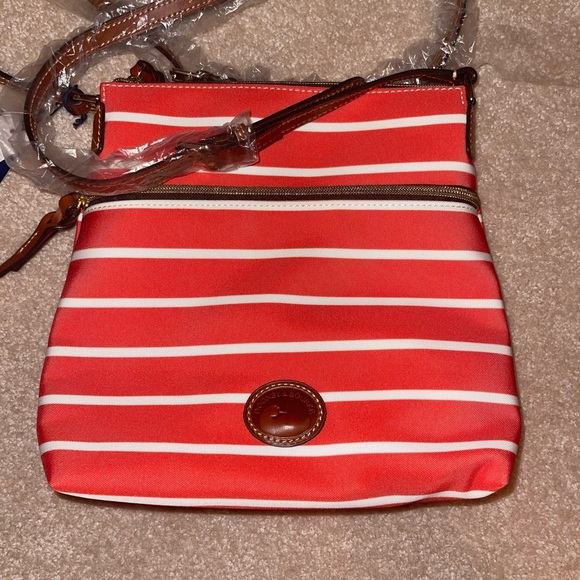 NWT Dooney & Bourke Crossbody - Tangerine/White - Picture 2 of 5